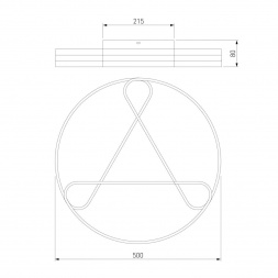 Потолочный светодиодный светильник Eurosvet Kristo 90232/3 белый
