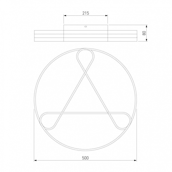 Потолочный светодиодный светильник Eurosvet Kristo 90232/3 белый