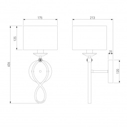 Бра Eurosvet Fabiola 60124/1 хром