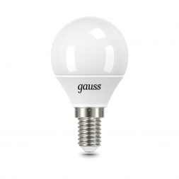 Лампа светодиодная Gauss E14 9.5W 6500K матовая 105101310