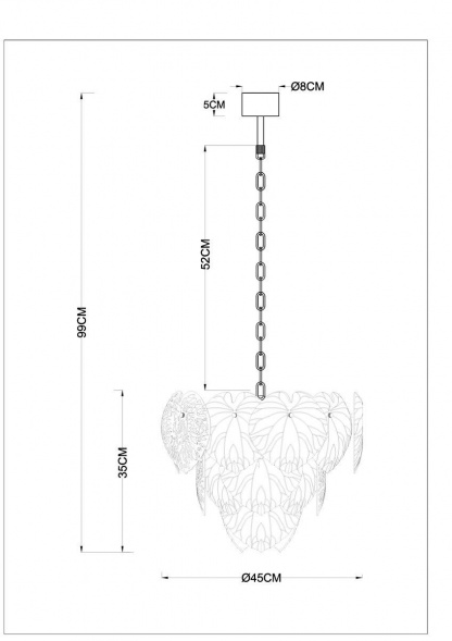 Подвесная люстра Arte Lamp Kapri A4078LM-6GO
