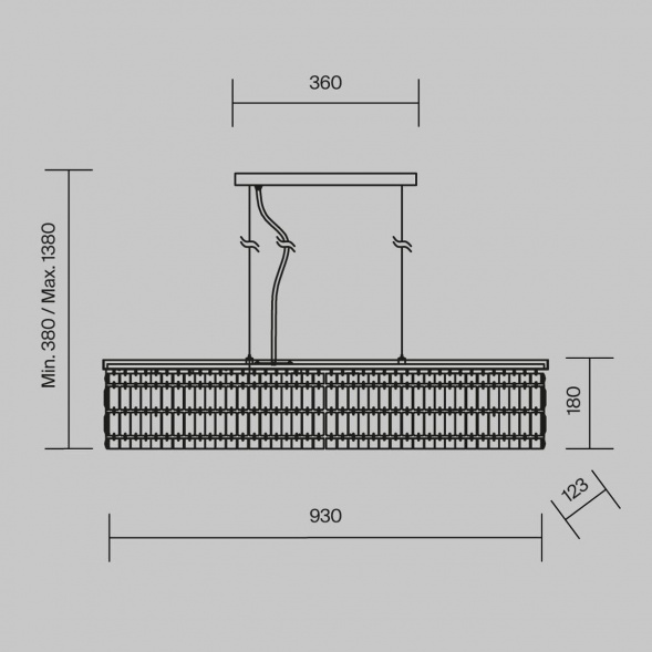 Подвесная люстра Maytoni Dune DIA005PL-06CH