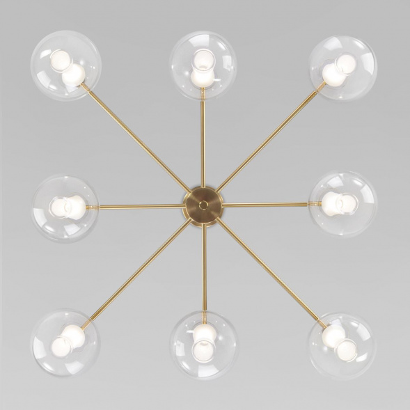 Потолочная люстра Eurosvet Magma 60175/8 латунь