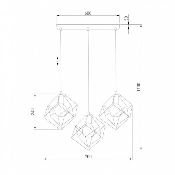 Подвесной светильник TK Lighting 190 Alambre