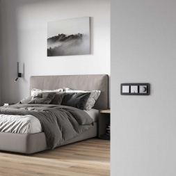 Выключатель Werkel одноклавишный проходной с подсветкой серебро W1112165 4690389195525