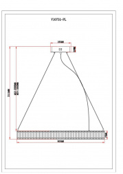 Подвесной светодионый светильник Moderli Asti V10731-PL