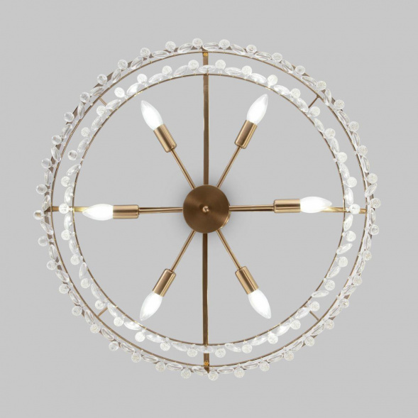 Подвесная люстра Eurosvet Sophie 60165/6 латунь