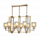Подвесная люстра Lumina Deco Manhattan LDP 8012-8 PR F.GD