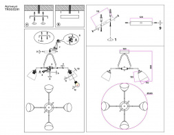 Потолочная люстра Ambrella light Traditional Modern TR303291