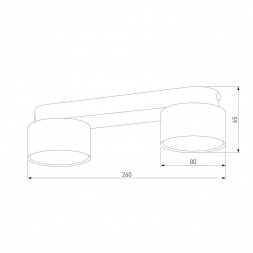 Потолочный светильник TK Lighting 6141 Space Black Gold