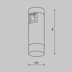 Трековый светильник Maytoni Technical TR145-1-3W3K-W-PT