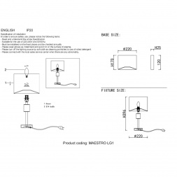 Настольная лампа Crystal Lux Maestro LG1 Gold