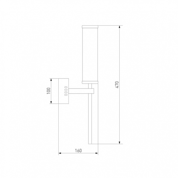 Бра Eurosvet Stark 50387 LED латунь