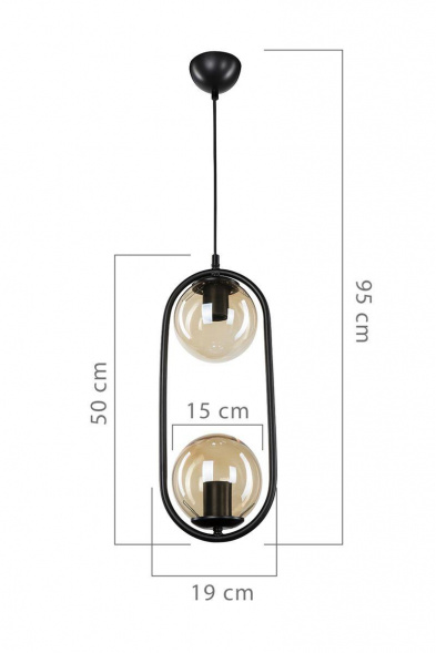 Подвесной светильник Toplight Kerrie TL1609H-02BK