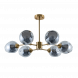 Потолочная люстра Arte Lamp Yuka Smoky A7759PL-6PB