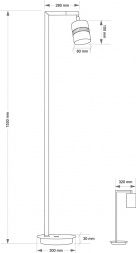 Напольный светильник KUTEK VESTO VES-LS-1(P)