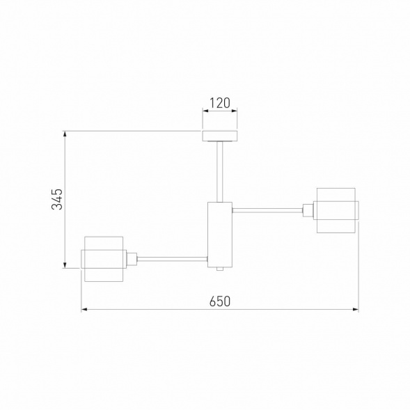 Потолочная люстра Eurosvet Arcada 70127/6 черный/дымчатый