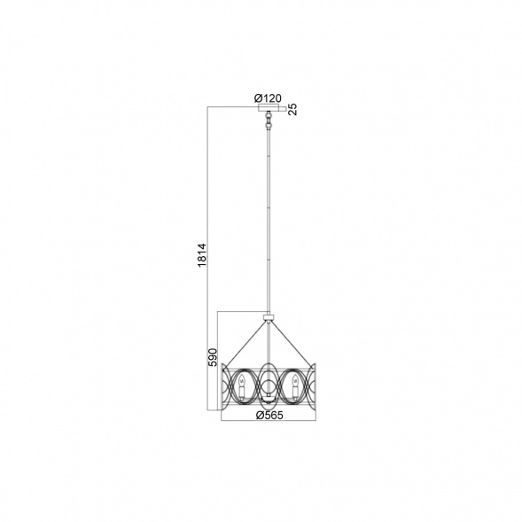 Подвесная люстра Vele Luce Stradivario VL4104P05