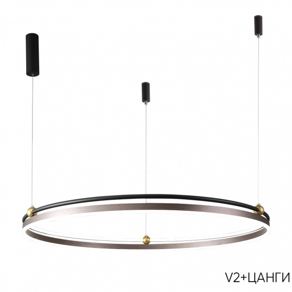 Подвесной светодиодный светильник Crystal Lux Fernando SP88W Led Coffee/Black