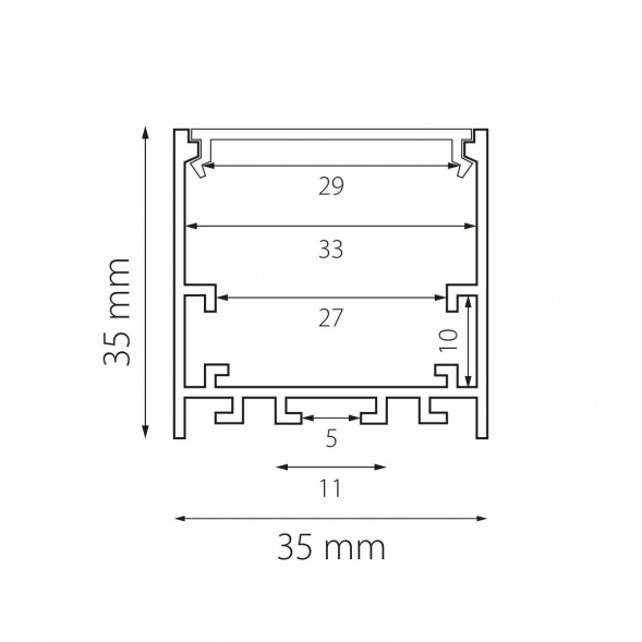 Профиль с рассеивателем Lightstar Profiled 419261