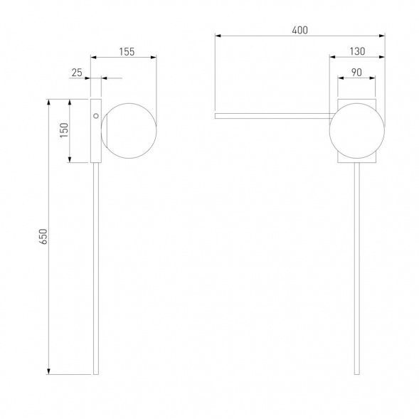 Настенный светильник Eurosvet Fredo 40034/1 золото