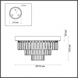 Потолочная люстра Lumion Classi Zaha 5257/4C