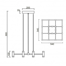 Подвесной светильник Vele Luce Аtmosfera VL7161P32