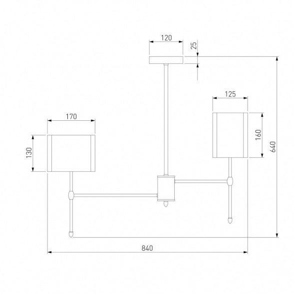 Подвесная люстра Eurosvet Notturno 60162/8 латунь