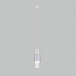 Подвесной светодиодный светильник Eurosvet Bento 50204/1 белый/матовое серебро