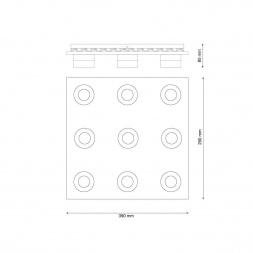 Потолочный светодиодный светильник Lucia Tucci Modena 166.9 LED