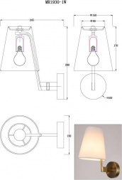 Бра MyFar Aurora MR1930-1W