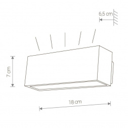 Уличный настенный светодиодный светильник Nowodvorski Unit Led 9122