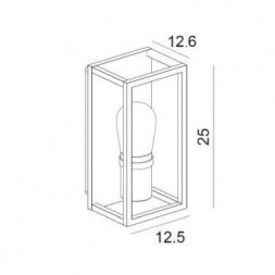 Уличный настенный светильник Lucide Carlyn 27200/01/31