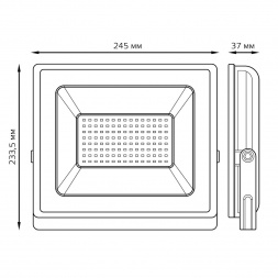 Прожектор светодиодный Gauss 100W 613100100