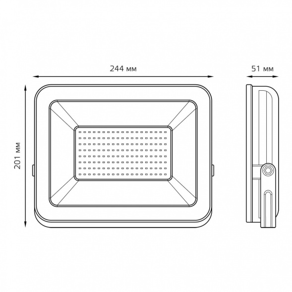 Прожектор светодиодный Gauss 100W 613100100