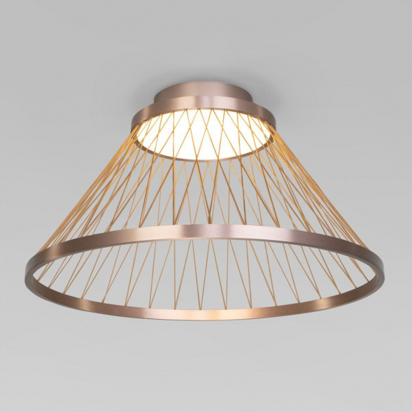 Потолочный светодиодный светильник Eurosvet Cesta 40019/1 LED коричневый