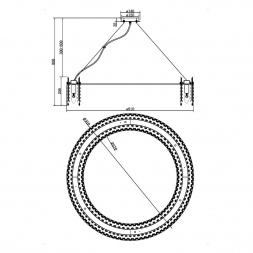 Подвесная люстра Maytoni Rocio MOD036PL-18N