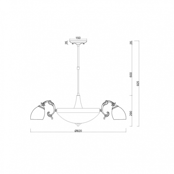 Потолочная люстра MyFar Biene MR1524-11C