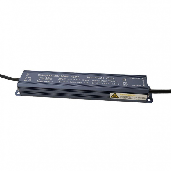 Блок питания Novotech Velta 24V 50W IP67 2,1A 357782