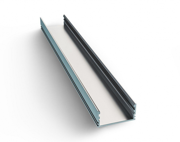 Профиль универсальный с рассеивателем серебро 1м. Apeyron 08-15