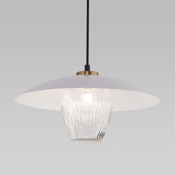 Подвесной светильник Eurosvet Kamari 50259/1 белый/прозрачный