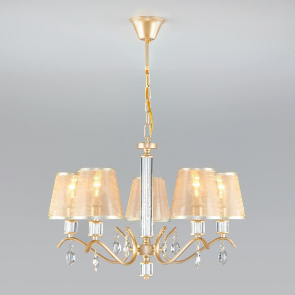 Подвесная люстра Eurosvet Alcamo 60103/5 перламутровое золото