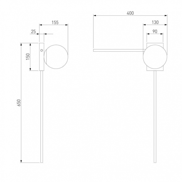 Настенный светильник Eurosvet Fredo 40034/1 латунь
