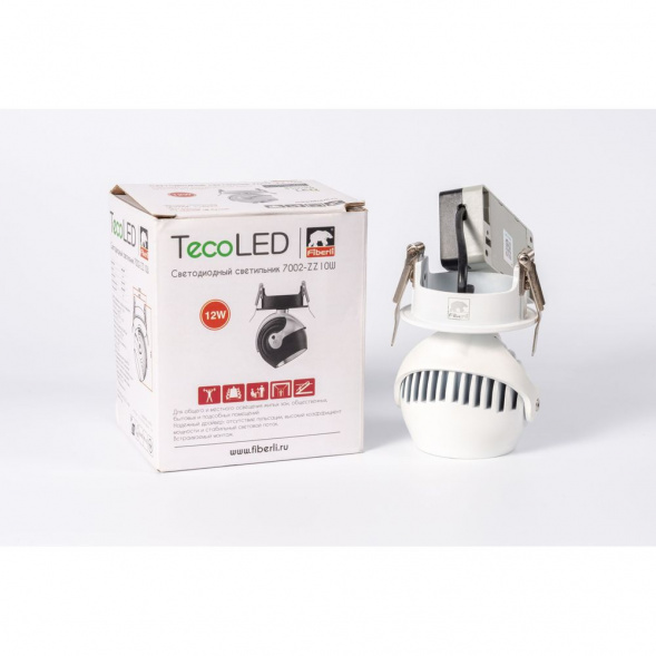 Встраиваемый светодиодный светильник Fiberli 7002-ZZ10W 3000K 12130501