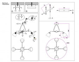 Потолочная люстра Ambrella light Traditional Modern TR303293