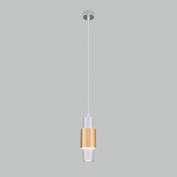 Подвесной светодиодный светильник Eurosvet Bento 50204/1 матовое серебро/матовое золото