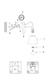 Бра Lucide Possio 03213/01/41