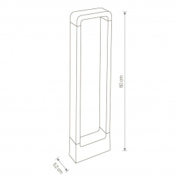 Уличный светодиодный светильник Nowodvorski Thika Led 9118