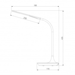 Настольная лампа Eurosvet Urban 80422/1 серебристый