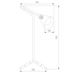 Настольная лампа Eurosvet Enigma 01186/1 черный